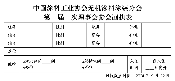 參會(huì)回執(zhí)表