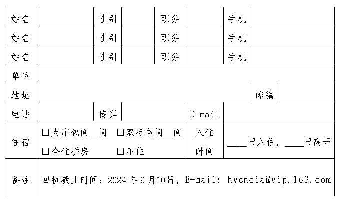 參會回執(zhí)表